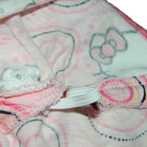 Sanrio Hello Kitty Cotton Babydoll Nightie Pink White Adjustable Size L kawaii - Picture 10 of 12